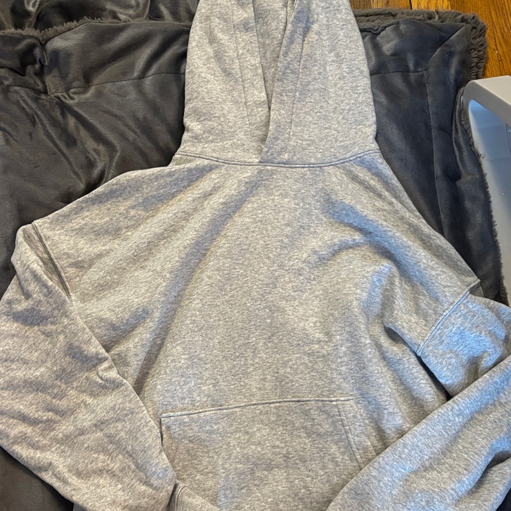 No Boundaries Light Gray Oversized Hoodie